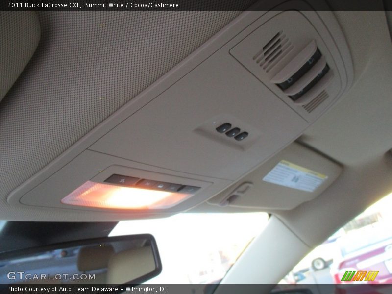 Summit White / Cocoa/Cashmere 2011 Buick LaCrosse CXL