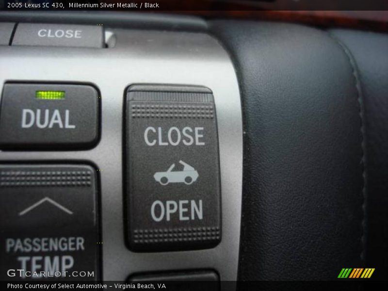 Millennium Silver Metallic / Black 2005 Lexus SC 430