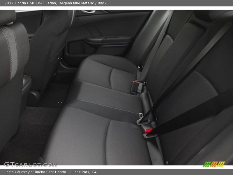 Aegean Blue Metallic / Black 2017 Honda Civic EX-T Sedan