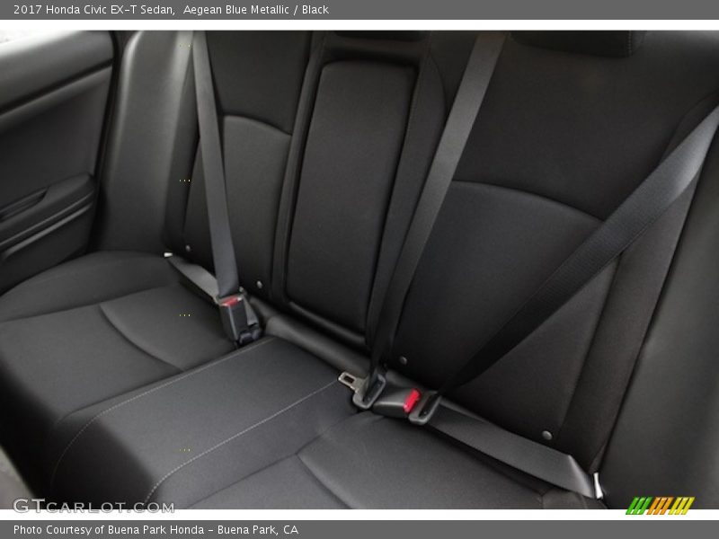 Aegean Blue Metallic / Black 2017 Honda Civic EX-T Sedan