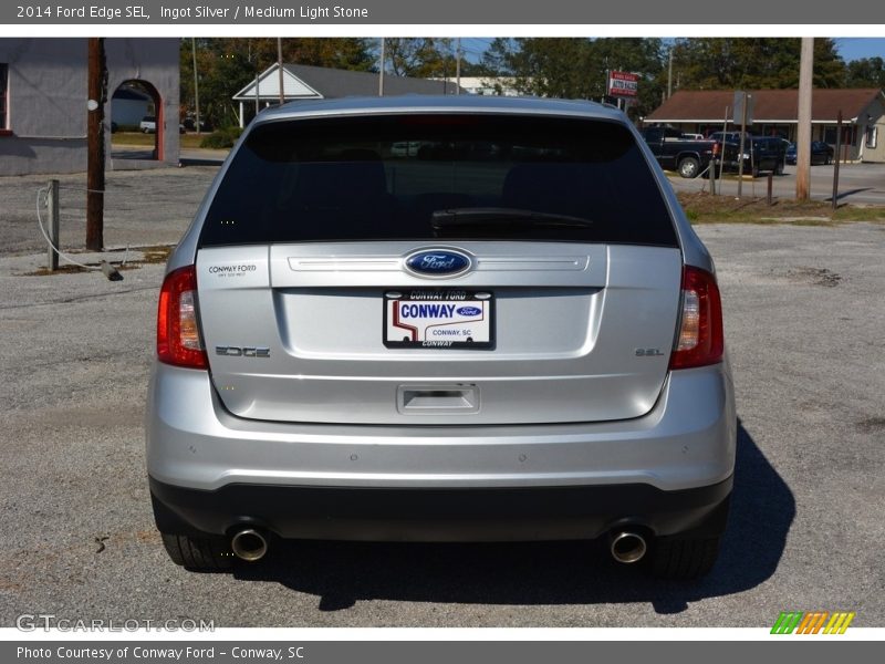 Ingot Silver / Medium Light Stone 2014 Ford Edge SEL