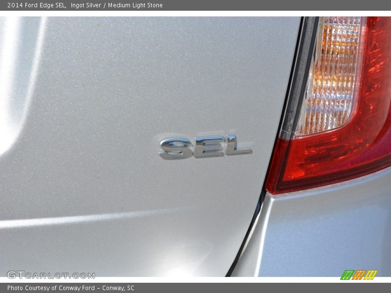 Ingot Silver / Medium Light Stone 2014 Ford Edge SEL