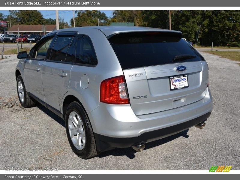 Ingot Silver / Medium Light Stone 2014 Ford Edge SEL