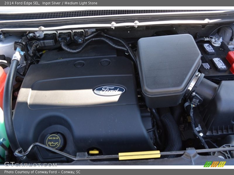 Ingot Silver / Medium Light Stone 2014 Ford Edge SEL