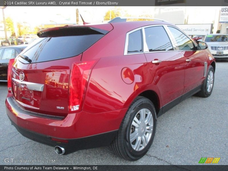 Crystal Red Tintcoat / Ebony/Ebony 2014 Cadillac SRX Luxury AWD