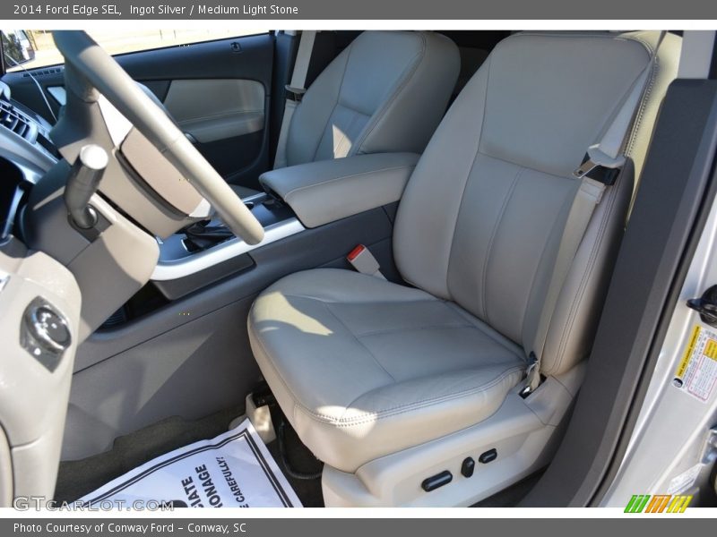 Ingot Silver / Medium Light Stone 2014 Ford Edge SEL