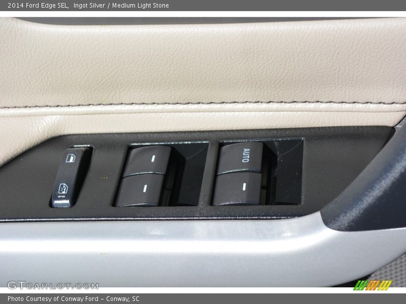Ingot Silver / Medium Light Stone 2014 Ford Edge SEL