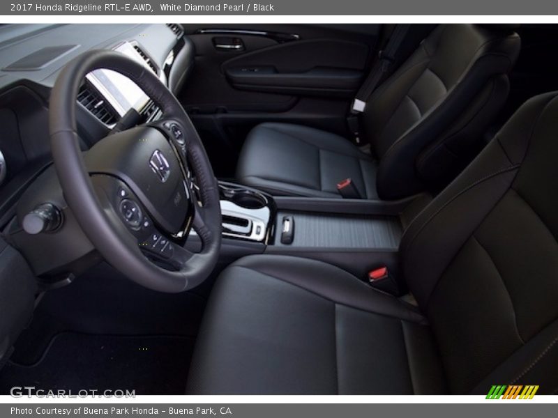 White Diamond Pearl / Black 2017 Honda Ridgeline RTL-E AWD