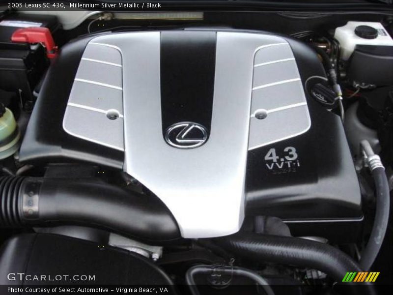 Millennium Silver Metallic / Black 2005 Lexus SC 430