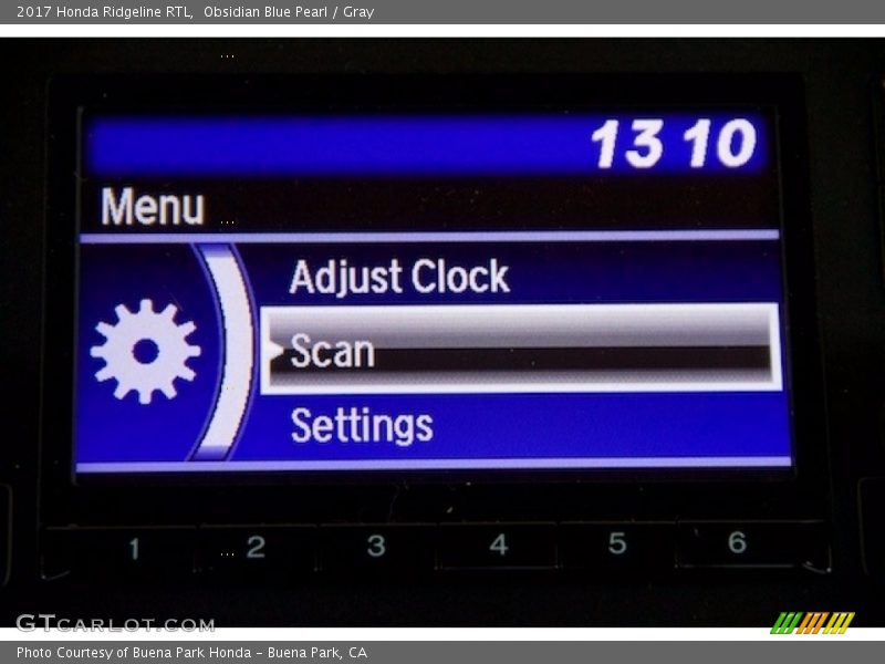 Obsidian Blue Pearl / Gray 2017 Honda Ridgeline RTL