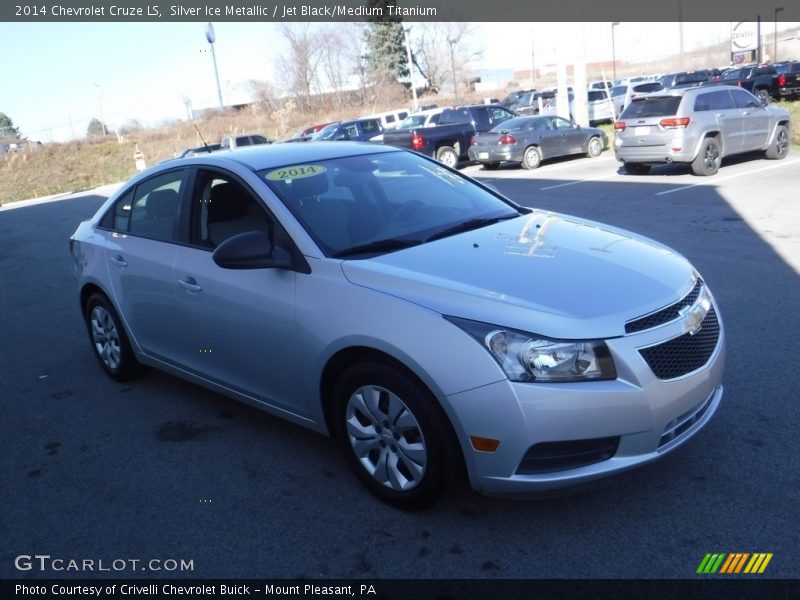 Silver Ice Metallic / Jet Black/Medium Titanium 2014 Chevrolet Cruze LS