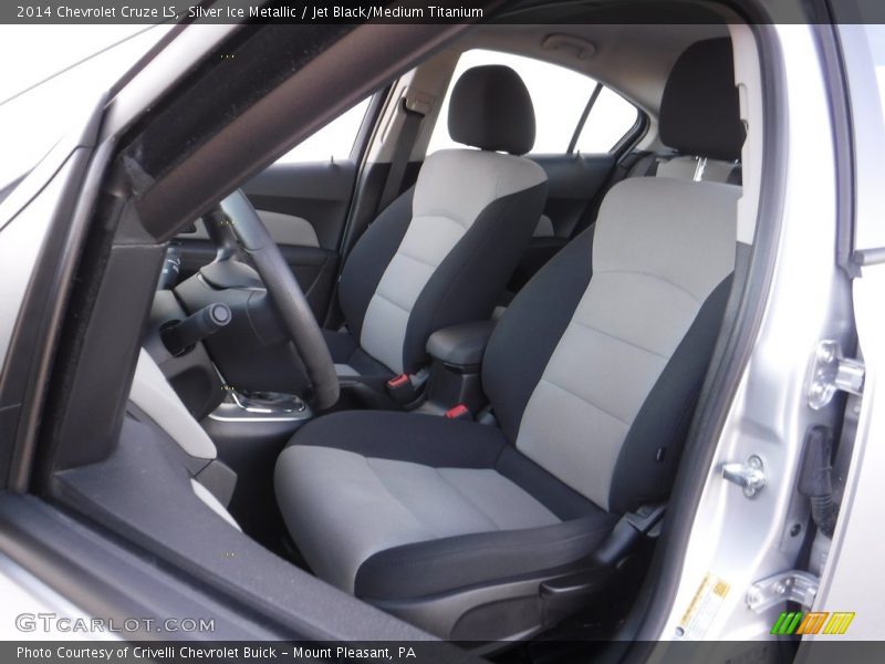 Silver Ice Metallic / Jet Black/Medium Titanium 2014 Chevrolet Cruze LS
