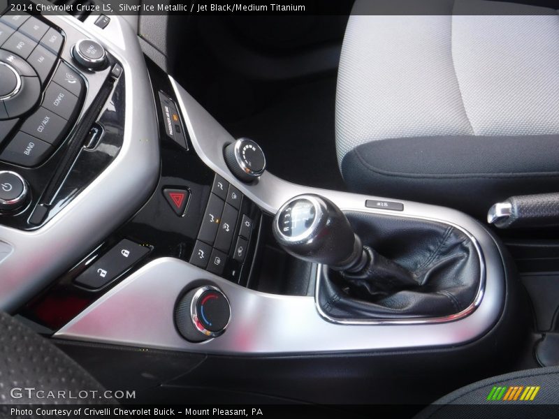 Silver Ice Metallic / Jet Black/Medium Titanium 2014 Chevrolet Cruze LS