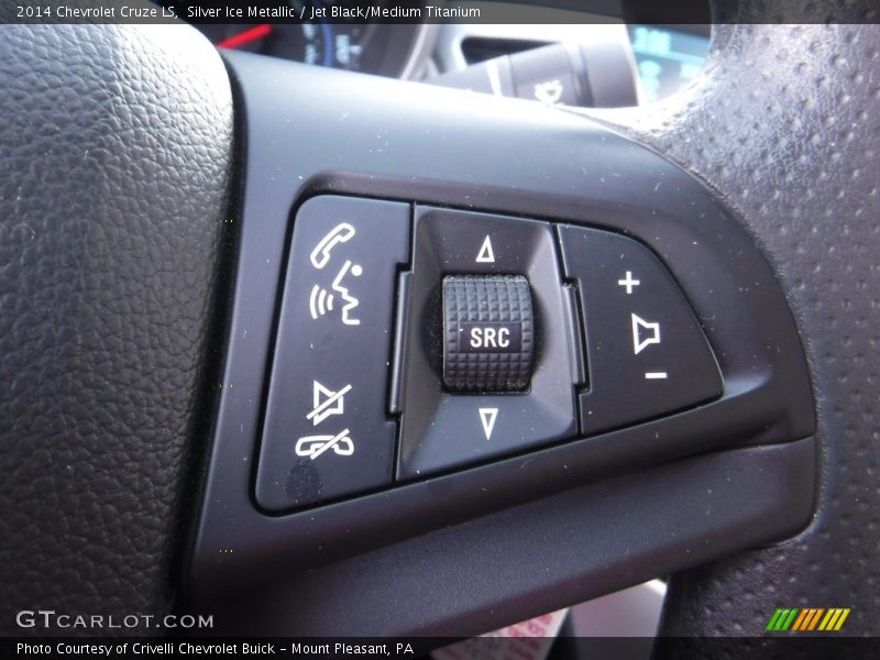 Silver Ice Metallic / Jet Black/Medium Titanium 2014 Chevrolet Cruze LS