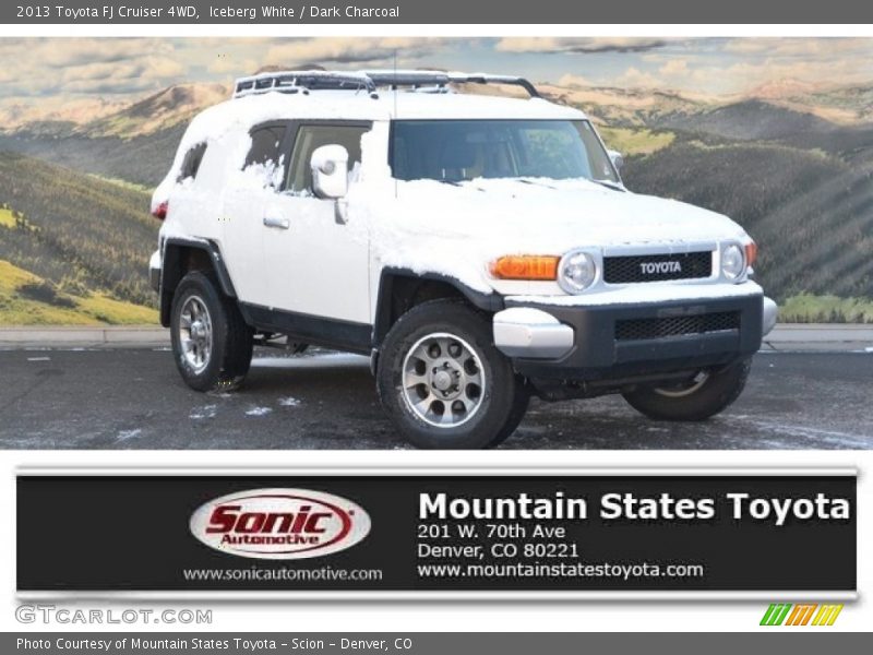 Iceberg White / Dark Charcoal 2013 Toyota FJ Cruiser 4WD