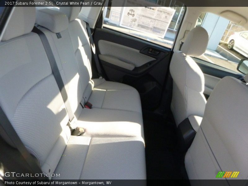 Crystal White Pearl / Gray 2017 Subaru Forester 2.5i
