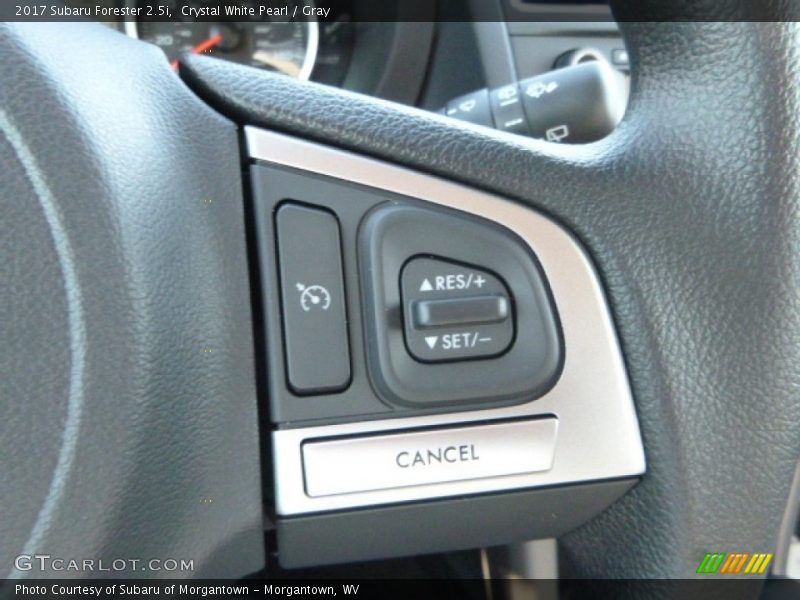 Crystal White Pearl / Gray 2017 Subaru Forester 2.5i