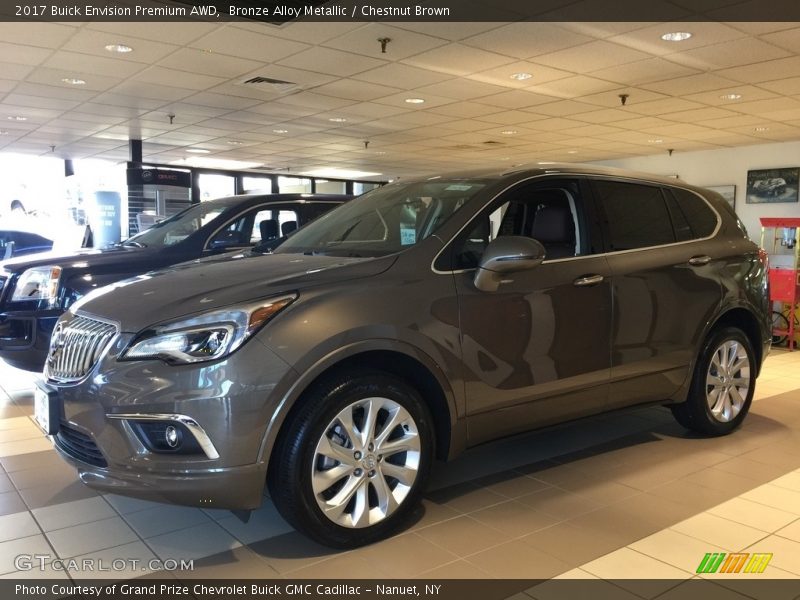 Bronze Alloy Metallic / Chestnut Brown 2017 Buick Envision Premium AWD