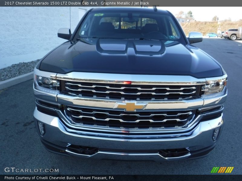 Graphite Metallic / Jet Black 2017 Chevrolet Silverado 1500 LTZ Double Cab 4x4
