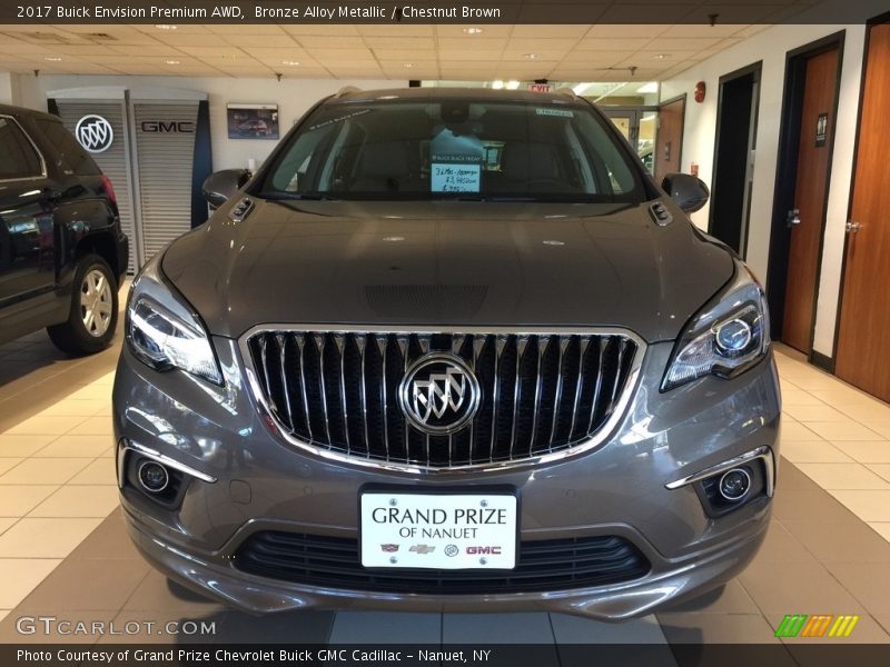 Bronze Alloy Metallic / Chestnut Brown 2017 Buick Envision Premium AWD