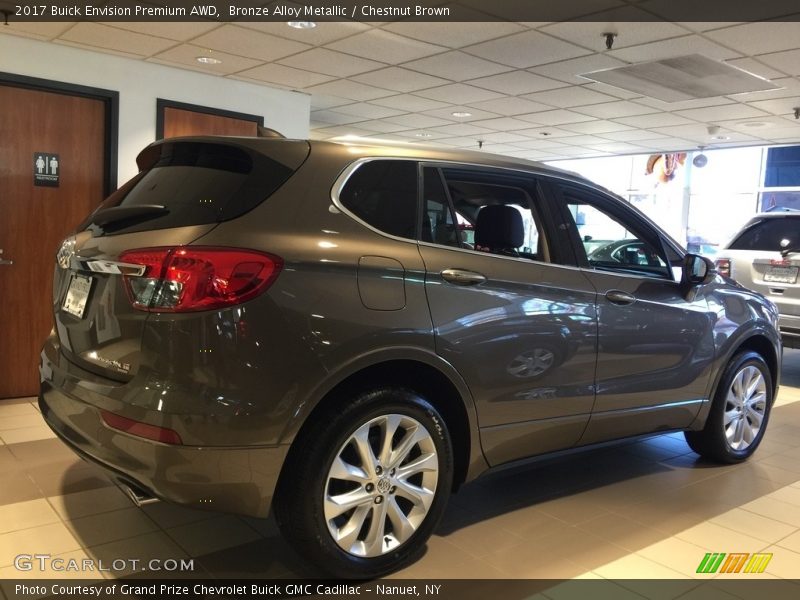 Bronze Alloy Metallic / Chestnut Brown 2017 Buick Envision Premium AWD