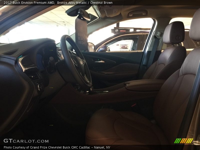 Bronze Alloy Metallic / Chestnut Brown 2017 Buick Envision Premium AWD