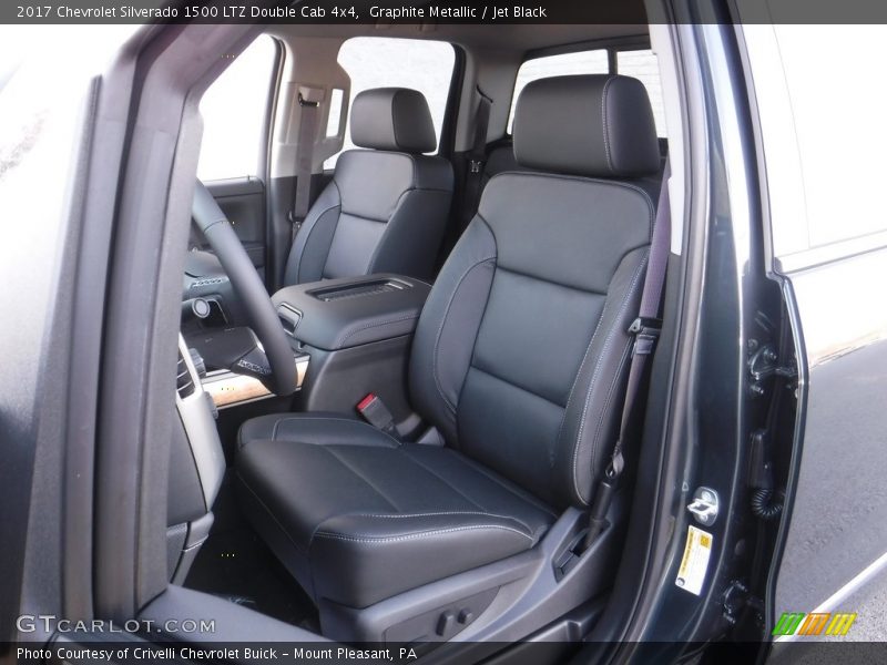 Graphite Metallic / Jet Black 2017 Chevrolet Silverado 1500 LTZ Double Cab 4x4
