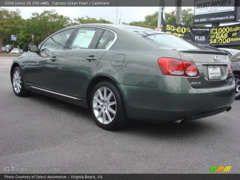 Cypress Green Pearl / Cashmere 2006 Lexus GS 300 AWD