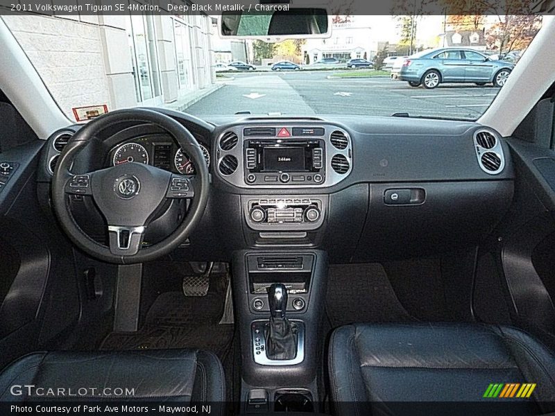 Deep Black Metallic / Charcoal 2011 Volkswagen Tiguan SE 4Motion
