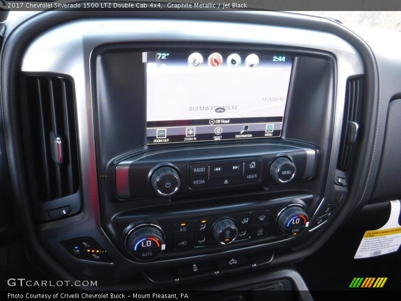 Graphite Metallic / Jet Black 2017 Chevrolet Silverado 1500 LTZ Double Cab 4x4
