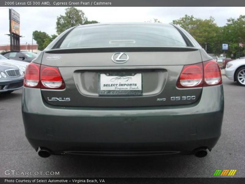 Cypress Green Pearl / Cashmere 2006 Lexus GS 300 AWD
