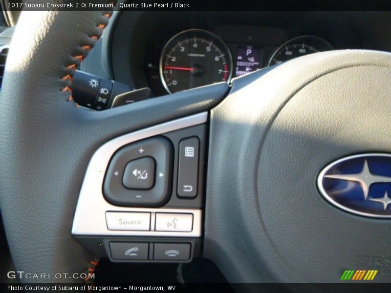 Quartz Blue Pearl / Black 2017 Subaru Crosstrek 2.0i Premium