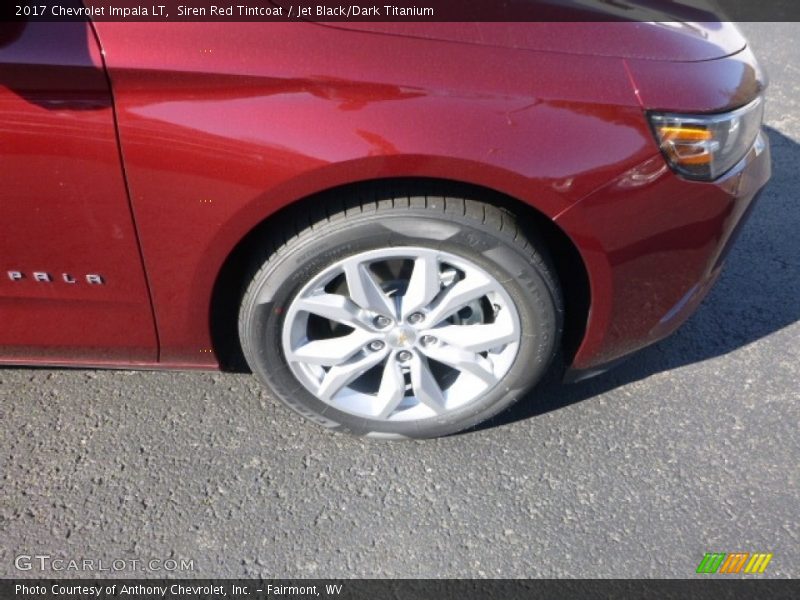 Siren Red Tintcoat / Jet Black/Dark Titanium 2017 Chevrolet Impala LT
