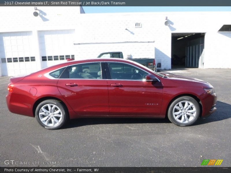 Siren Red Tintcoat / Jet Black/Dark Titanium 2017 Chevrolet Impala LT