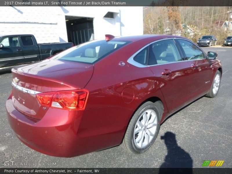 Siren Red Tintcoat / Jet Black/Dark Titanium 2017 Chevrolet Impala LT