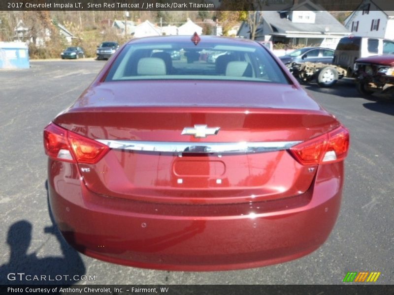 Siren Red Tintcoat / Jet Black/Dark Titanium 2017 Chevrolet Impala LT
