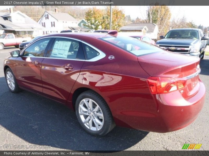 Siren Red Tintcoat / Jet Black/Dark Titanium 2017 Chevrolet Impala LT