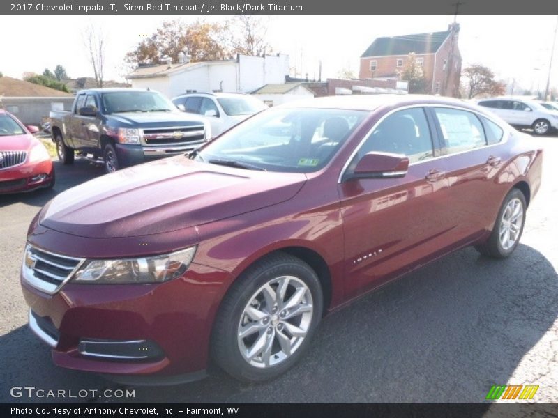 Siren Red Tintcoat / Jet Black/Dark Titanium 2017 Chevrolet Impala LT