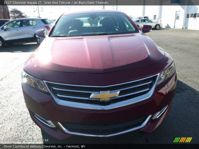 Siren Red Tintcoat / Jet Black/Dark Titanium 2017 Chevrolet Impala LT