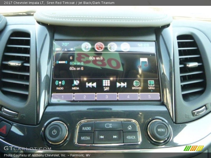 Siren Red Tintcoat / Jet Black/Dark Titanium 2017 Chevrolet Impala LT