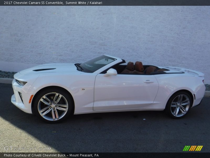 Summit White / Kalahari 2017 Chevrolet Camaro SS Convertible