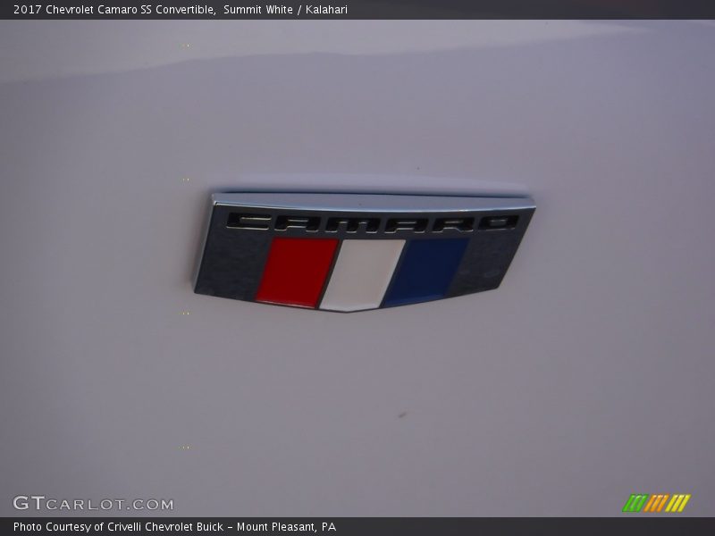 Summit White / Kalahari 2017 Chevrolet Camaro SS Convertible
