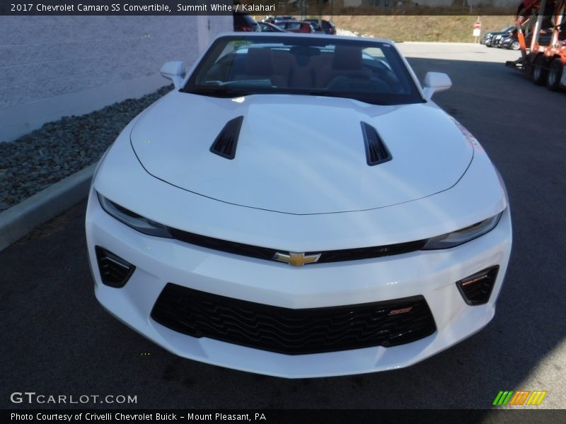 Summit White / Kalahari 2017 Chevrolet Camaro SS Convertible