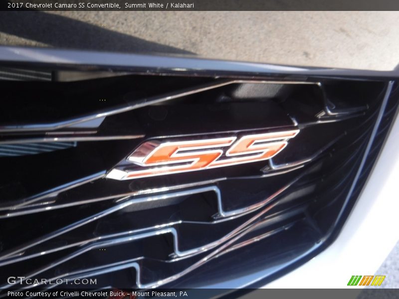 Summit White / Kalahari 2017 Chevrolet Camaro SS Convertible