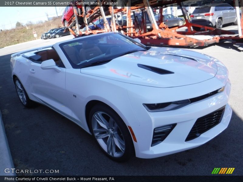 Summit White / Kalahari 2017 Chevrolet Camaro SS Convertible