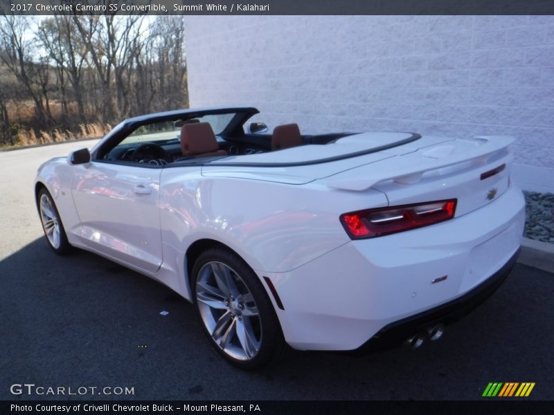 Summit White / Kalahari 2017 Chevrolet Camaro SS Convertible
