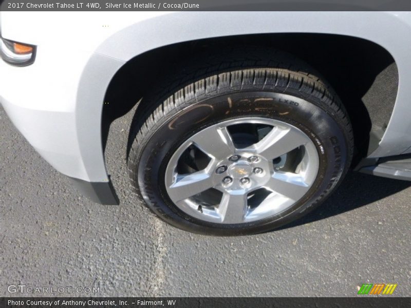 Silver Ice Metallic / Cocoa/Dune 2017 Chevrolet Tahoe LT 4WD