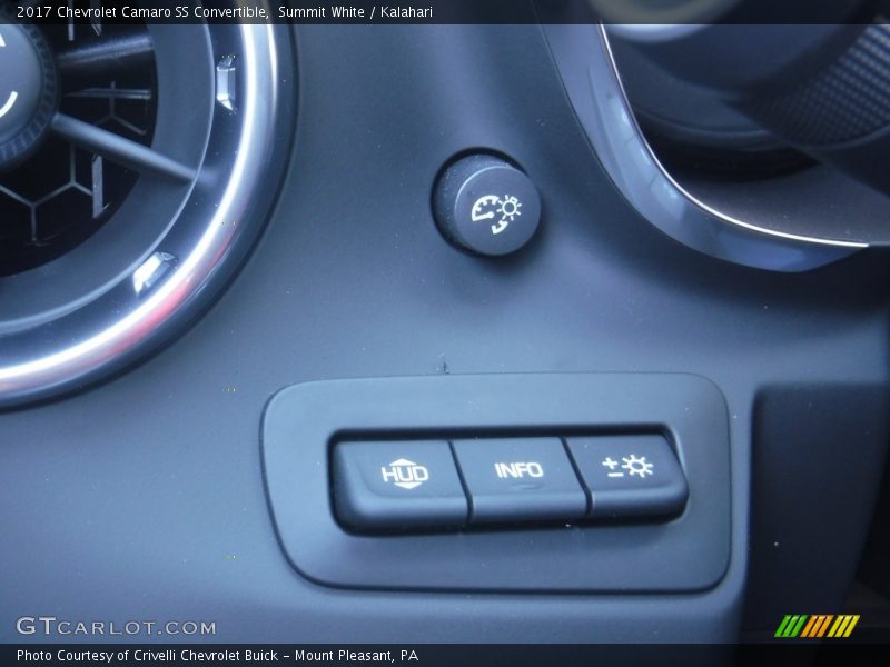 Controls of 2017 Camaro SS Convertible