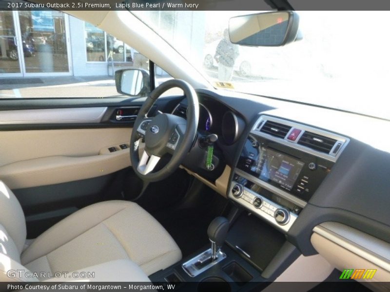 Lapis Blue Pearl / Warm Ivory 2017 Subaru Outback 2.5i Premium