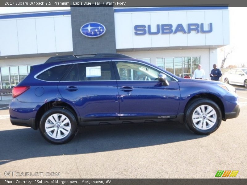 Lapis Blue Pearl / Warm Ivory 2017 Subaru Outback 2.5i Premium